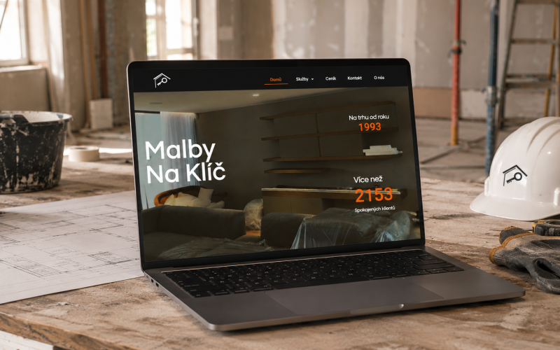 mockup reference malby na klíč